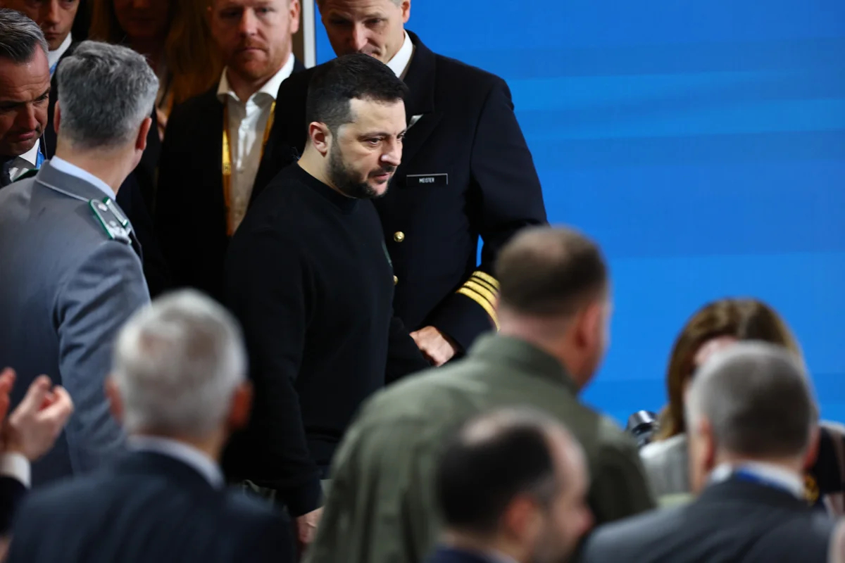 Владимир Зеленский на Мюнхенской конференции по безопасности, Германия, 17 февраля 2024 года. Фото: Anna Szilagyi / EPA