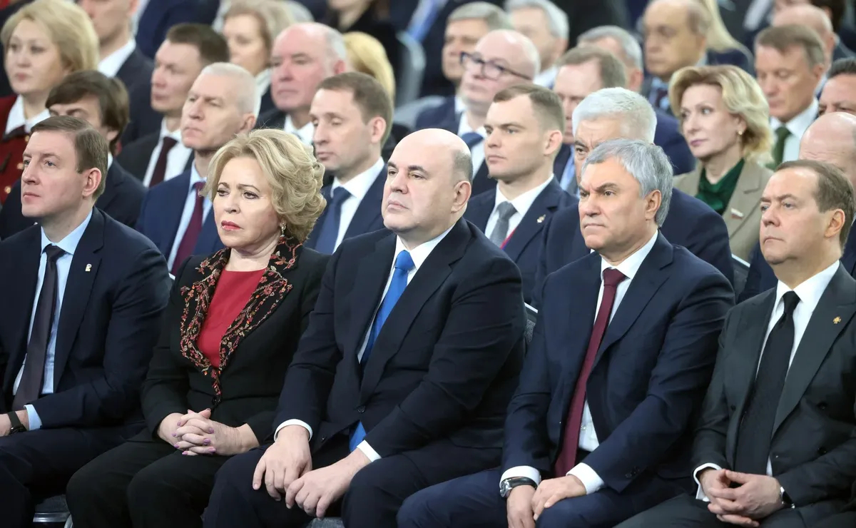 Во время оглашения Послания Президента Федеральному Собранию. Фото: <a href="http://kremlin.ru/events/president/news/70565/photos">Президент России</a>